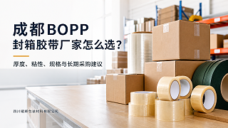 成都BOPP封箱胶带厂家怎么选？厚度、粘性、规格与长期采购建议